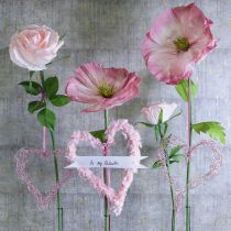 Artikel Kunstblume Rose 92cm Rosa – Stilvolle Dekoration für Innenbereiche