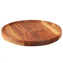Artikel Rundes Holztablett Akazie Ø30cm - Dekoration & Praktisches Servieren