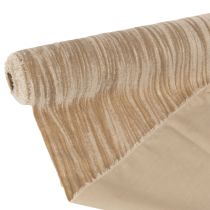 Artikel Tischläufer Samt Crushed Velvet Beige 25cm x 2m