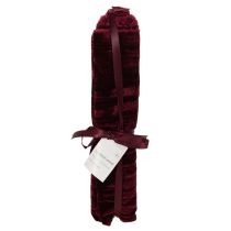 Artikel Samtband Polyester Crushed-Velvet Bordeauxrot 25 cm x 2 m für Dekoration und Basteln