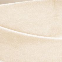 Artikel Samtband Polyamid Beige 20mm 10m für Geschenkverpackungen und Dekorationen