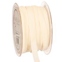 Artikel Samtband Rolle 10mm x 20m Creme Polyamid