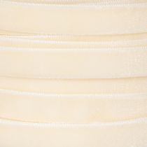 Artikel Samtband Rolle 10mm x 20m Creme Polyamid