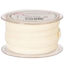 Artikel Samtband Rolle 10mm x 20m Creme Polyamid
