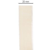 Artikel Geschenkband Samt Creme 20mm x 10m für Floristik und Dekoration