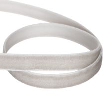 Artikel Samtband Grau 10mm 20m Rolle für Dekoration und Bastelarbeiten