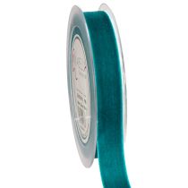 Artikel Dekoband Samt 20mm Petrolblau 10m Rolle