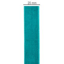 Artikel Dekoband Samt 20mm Petrolblau 10m Rolle