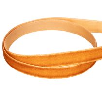 Artikel Dekoband Samt 10mm Orangebraun Rolle 20m Innenbereich