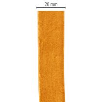 Artikel Samtband Polyamid 20mm 10m Orangebraun Innenbereich
