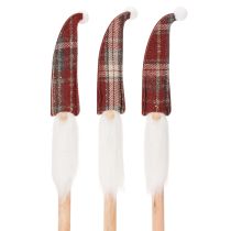 Artikel Weihnachtswichtel Dekostecker Nikolaus Holz Filzmütze 58cm 6er-Set Innenbereich