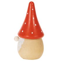 Artikel Mini-Wichtel-Figur aus Holz Fliegenpilz 10 cm Rot-Weiß 6er-Set