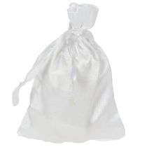 Artikel Geschenkbeutel Satin Satinsäckchen Weiß 6,5×10cm 10St