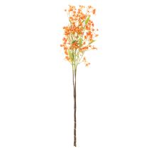 Artikel Kunstblume Orchideenzweig 110cm Orange 3er Set Innenbereich