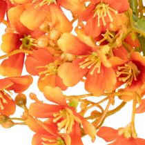 Artikel Kunstblume Orchideenzweig 110cm Orange 3er Set Innenbereich