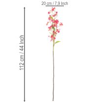 Artikel Künstlicher Blütenzweig Oncidium Orchidee 112 cm Pink Grün 3er Set
