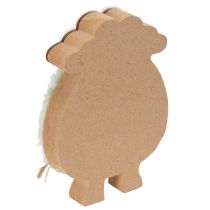 Artikel Holz Schafe Deko 11cm Rosa und Grün 6er Set für Ostern und Frühling