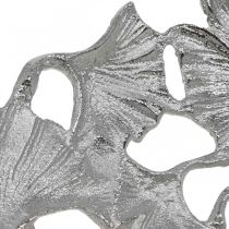 Artikel Dekoschale Silber Gingko Metall Ø43cm H11cm – Eleganz pur für Ihr Zuhause