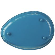 Artikel Dekoschale aus Metall blau 28cm - Elegante Tischdekoration für vielseitige Einsätze