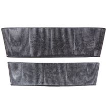 Artikel Schale Oval Metall Schwarz Grau Vintage Look Set 32,5/37cm Dekoschale