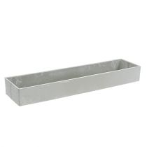 Artikel Schale eckig Grau 41,5cm x 10,5cm H5cm