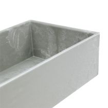 Artikel Schale eckig Grau 41,5cm x 10,5cm H5cm