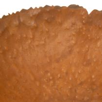 Artikel Metallschale rund 20 cm Rostoptik strukturierte Oberfläche