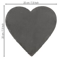 Artikel Schieferherz 20cm Deko-Tafel aus robustem Naturstein für vielseitige Beschriftungen