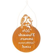 Artikel Schild mit Spruch Metallschild Dekoschild Edelrost 30×40cm