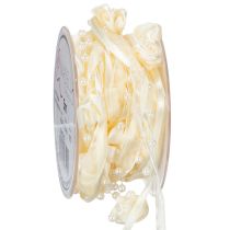 Artikel Schleifenband Valentino Creme 15mm 5m