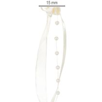 Artikel Schleifenband Valentino Creme 15mm 5m