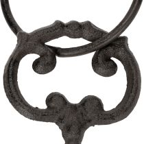 Artikel Deko-Schlüsselring aus Gusseisen mit antiken Schlüsseln, nostalgische Wohn- und Tischdekoration, 27 cm