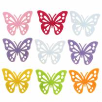 Filzschmetterling Tischdekoration Sortiert 3,5×4,5cm 54 Stück Verschiedene Farben