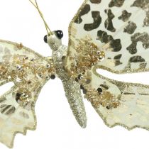 Schmetterling zum Klemmen, Baumdeko, Advent, Hochzeitsdeko, Deko-Clip L16cm B13cm