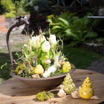 Artikel Keramik Schnecken Figuren mit LED-Beleuchtung, 12 cm, 2er-Set, dekorative Tischdeko