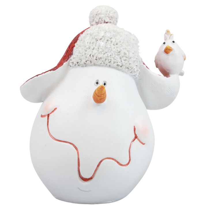 Artikel Tischdeko Weihnachten Deko Schneemann mit Mütze H13cm 2St