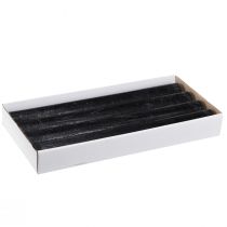 Artikel Elegante Schwarze Stabkerzen Durchgefärbt 34x300mm für Deko & Events