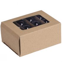 Artikel Schwarze Glaskugeln Mini Ø3cm Glanz für Weihnachtsdeko 22er-Set