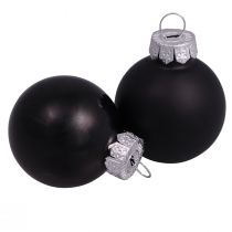 Artikel Schwarze Weihnachtskugeln Glas Mini Matt Glanz Ø3cm 22 Stück: Festlicher Baum- & Tischschmuck