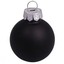 Artikel Schwarze Weihnachtskugeln Glas Mini Matt Glanz Ø3cm 22 Stück: Festlicher Baum- & Tischschmuck