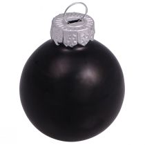 Artikel Schwarze Weihnachtskugeln Glas Mini Matt Glanz Ø3cm 22 Stück: Festlicher Baum- & Tischschmuck
