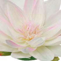 Artikel Schwimmende Seerosen künstlich Tischdeko Wasserdeko Weiß Rosa Ø15cm 2St