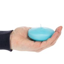 Artikel Wachs Schwimmkerze rund 8cm Durchmesser Teichdekoration und Tischdekoration