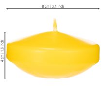 Artikel Wachs Schwimmkerze rund 8cm für Innen- und Außenbereich