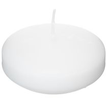Artikel Weiße Schwimmkerzen Ø 8cm, 8 Stunden Brenndauer, Set mit 8 Stück