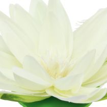 Artikel Seerose Künstliche Blume Schwimmende Tischdeko Cremeweiß Ø15cm 2St