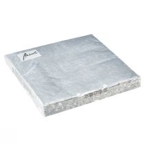 Artikel Servietten Farbe Silber Geprägt Ornament 33x33cm 15St