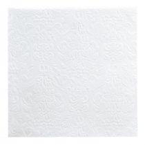 Servietten Weiß Tischdeko Geprägt Muster 33x33cm 15St