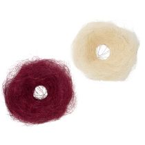 Artikel Straußmanschette aus Sisal 20cm für kreative Blumenarrangements 8er-Set