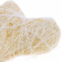Artikel Sisalherz Creme 5cm 24 St